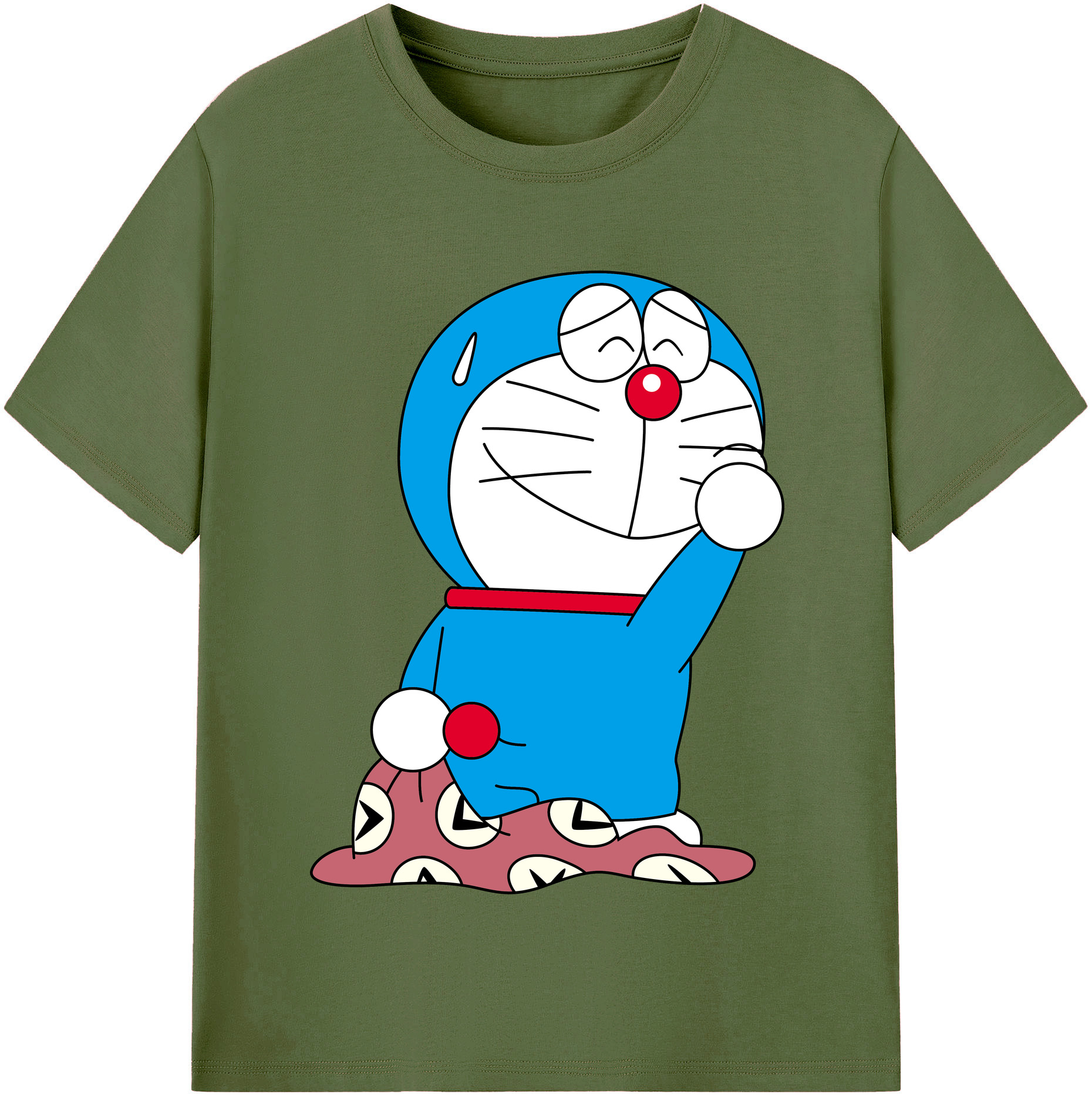 （画像用） ドラえもん Doraemon 綿100％半袖Tシャツ（フロントプリント）